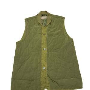 Free People We The Free Billy Military Quilted Vest in Adventurer Green